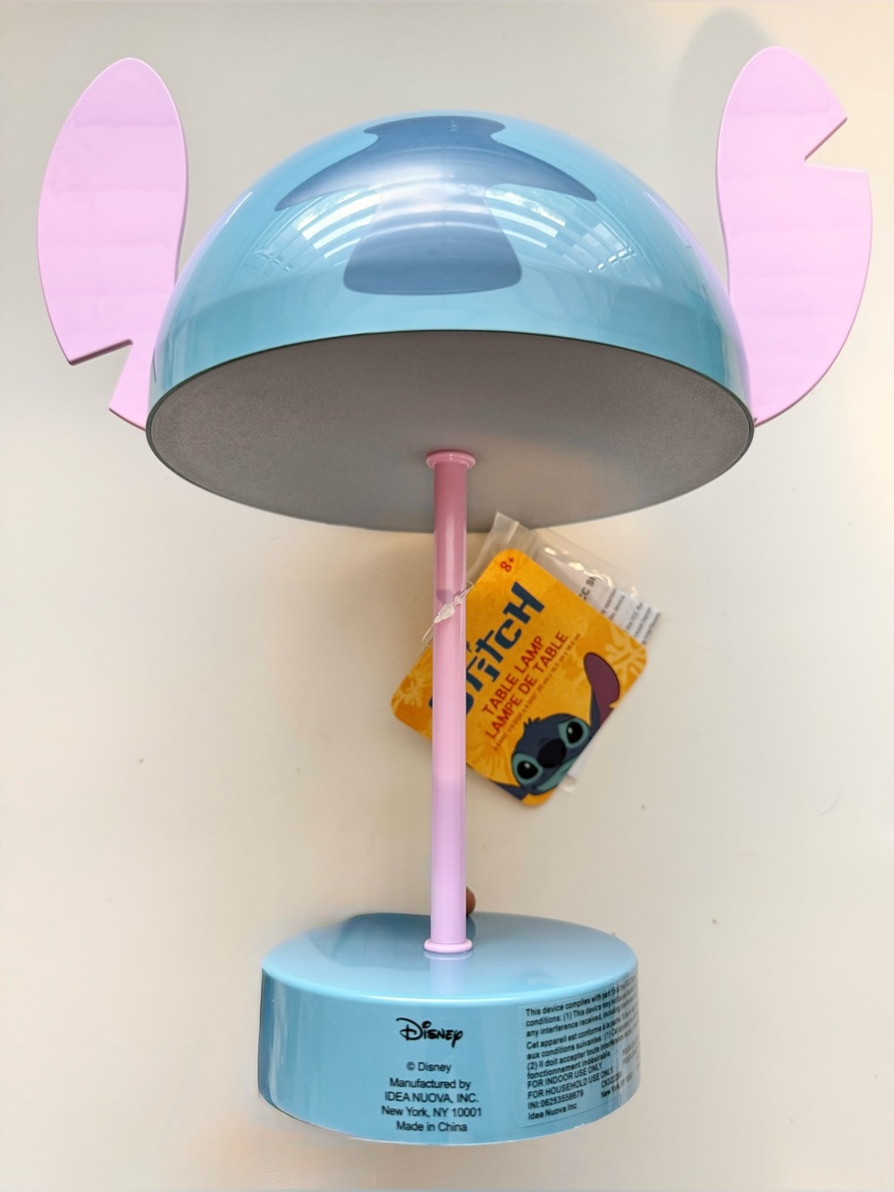 Disney Stitch Kids Blue & Purple Table Lamp - Fun Character Night Light - Picture 3 of 7